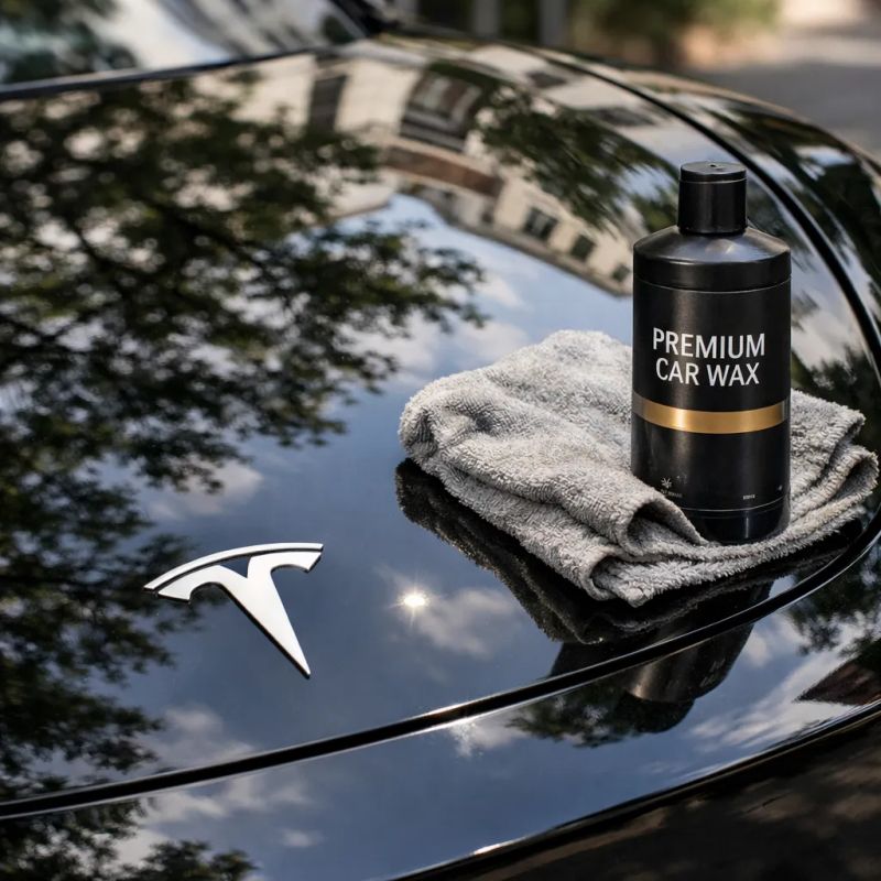 Technician performing paint correction on a vehicle in Greenwood, SC